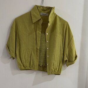 Fashion Forms Olive Green Button Down Shirt